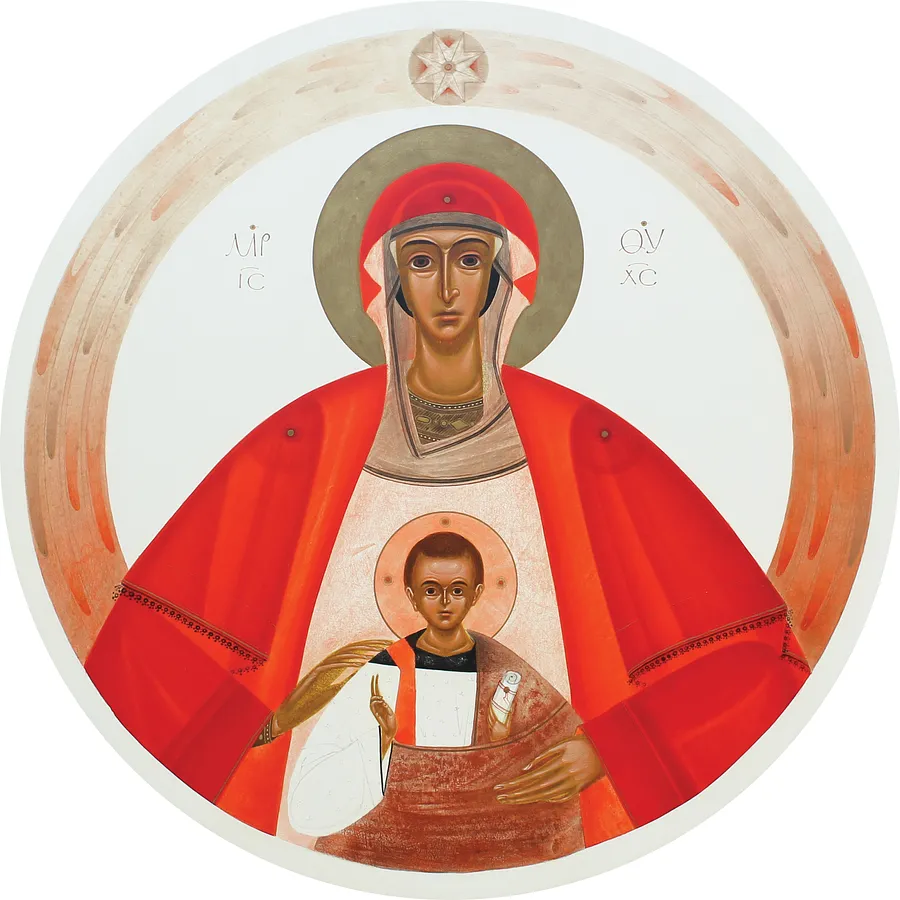 Image of Різдво by Alina Hrubets, size: Ø 45 см, Icons medium, part of the 2025 series, priced at $750