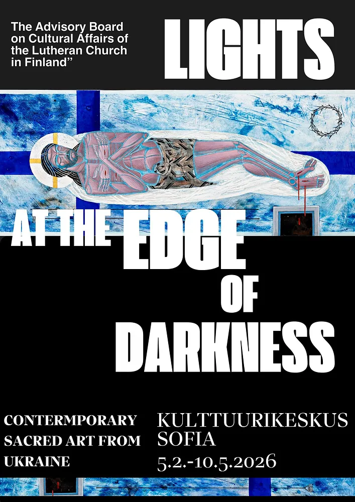 Cover image of Light at the Edge of Darkness by Alina Hrubets, a Group Exhibitions, based in Cultural Centre Sofia, Helsinki, Finland, created in 05.02.2026 - 10.05.2026