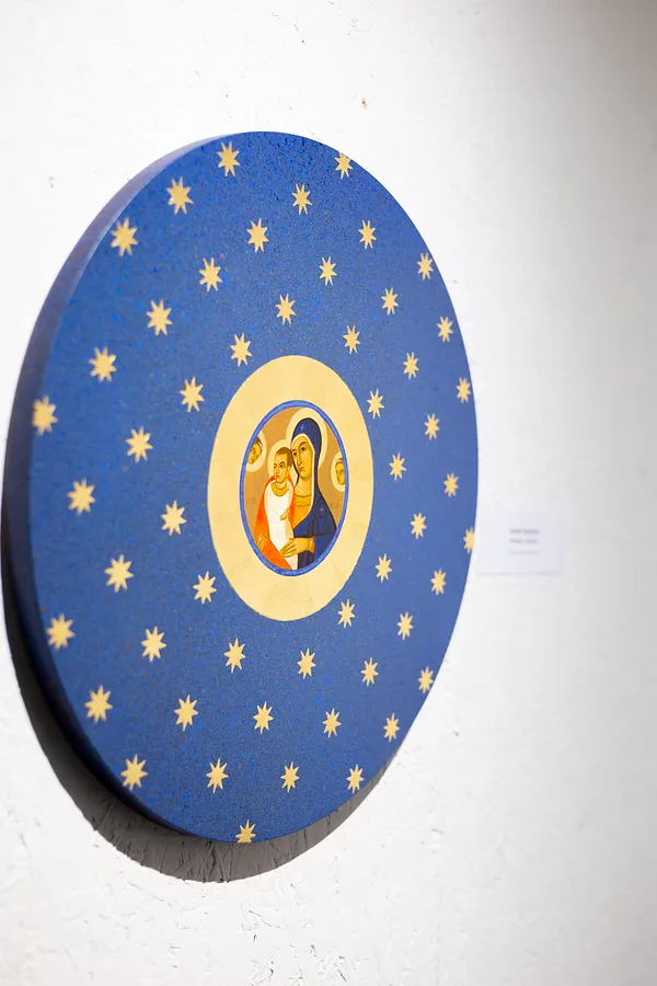 Image of Різдво by Alina Hrubets, size: Ø 45 см, Icons medium, part of the 2025 series, priced at $750