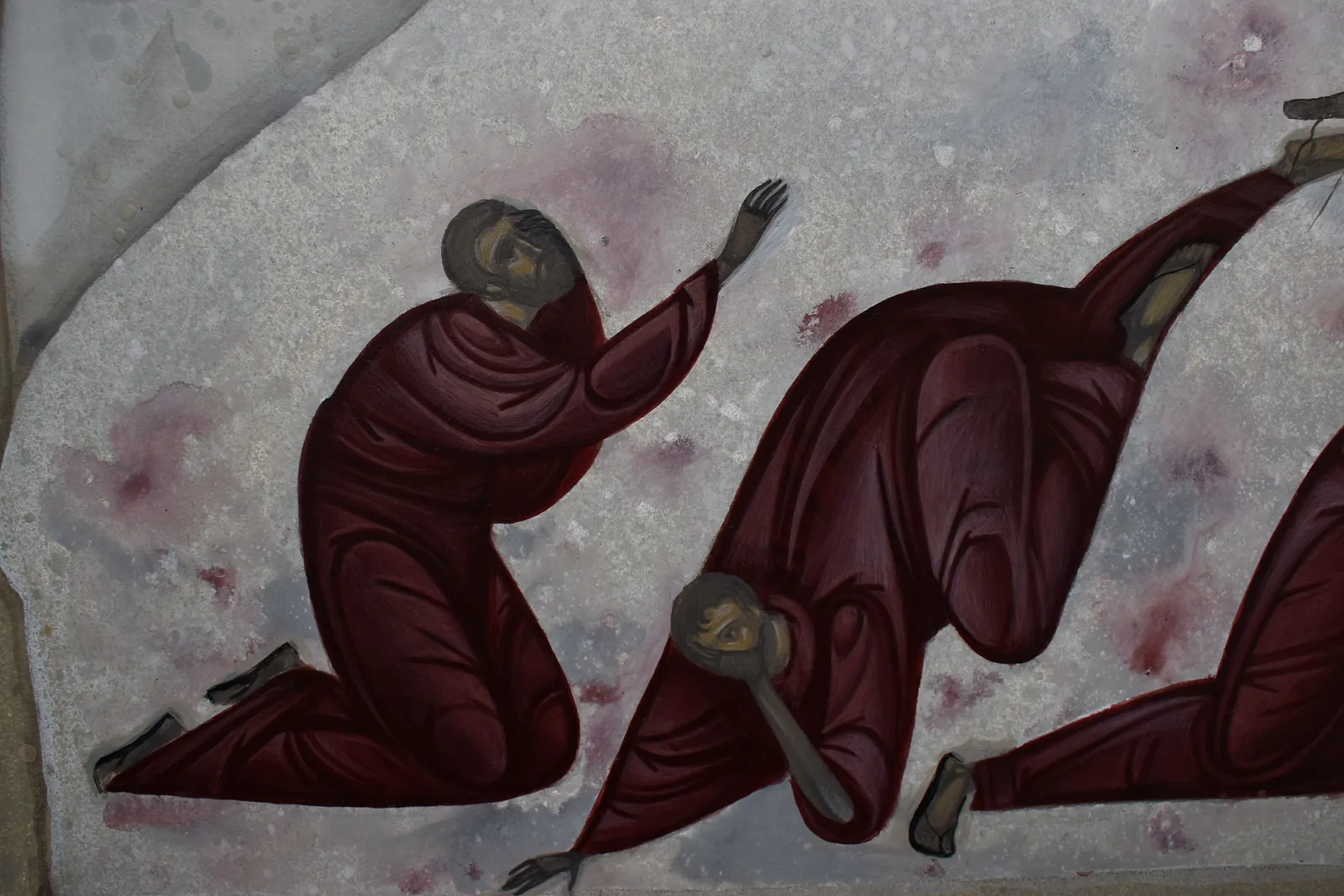 Image of Transfiguration by Alina Hrubets, size: 45x38cm, made of board/gesso/acrylic, Icons medium, from Lviv, part of the 2021 series, priced at $600 Photo 2 of 4.
