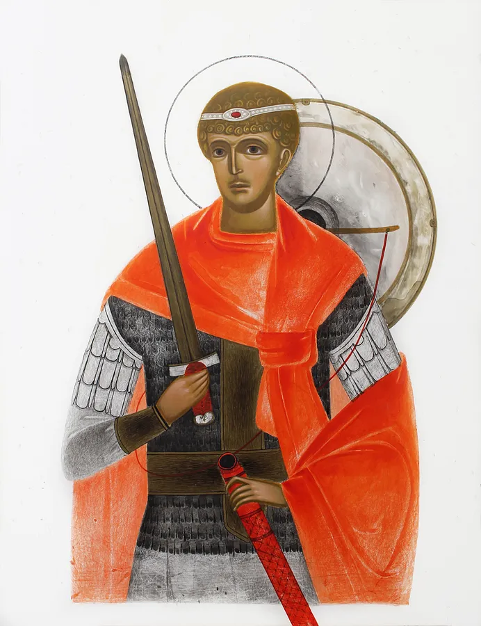 Image of Св. Юрій by Alina Hrubets, size: 24х31 см, priced at $400